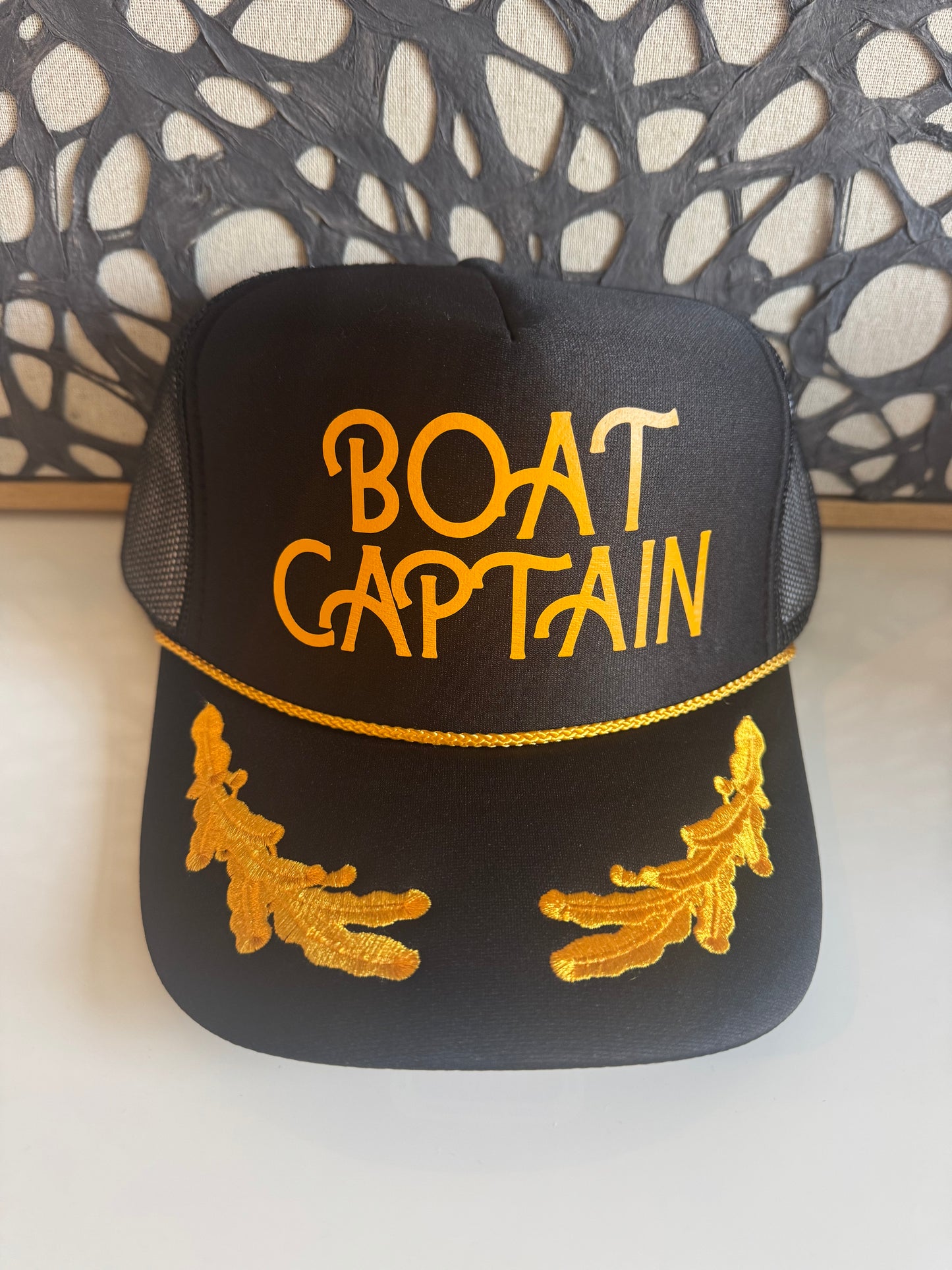 Boat Captain - Captain Style Trucker Hat