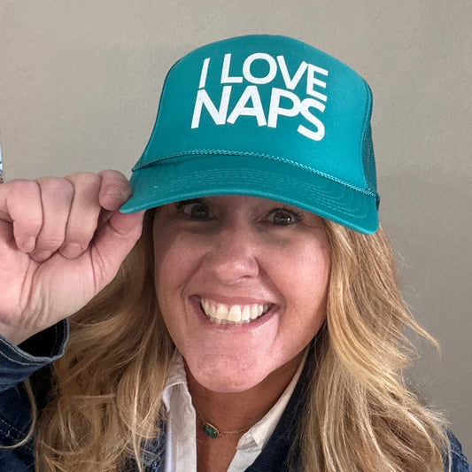 Midlifers I Love Naps jade trucker
