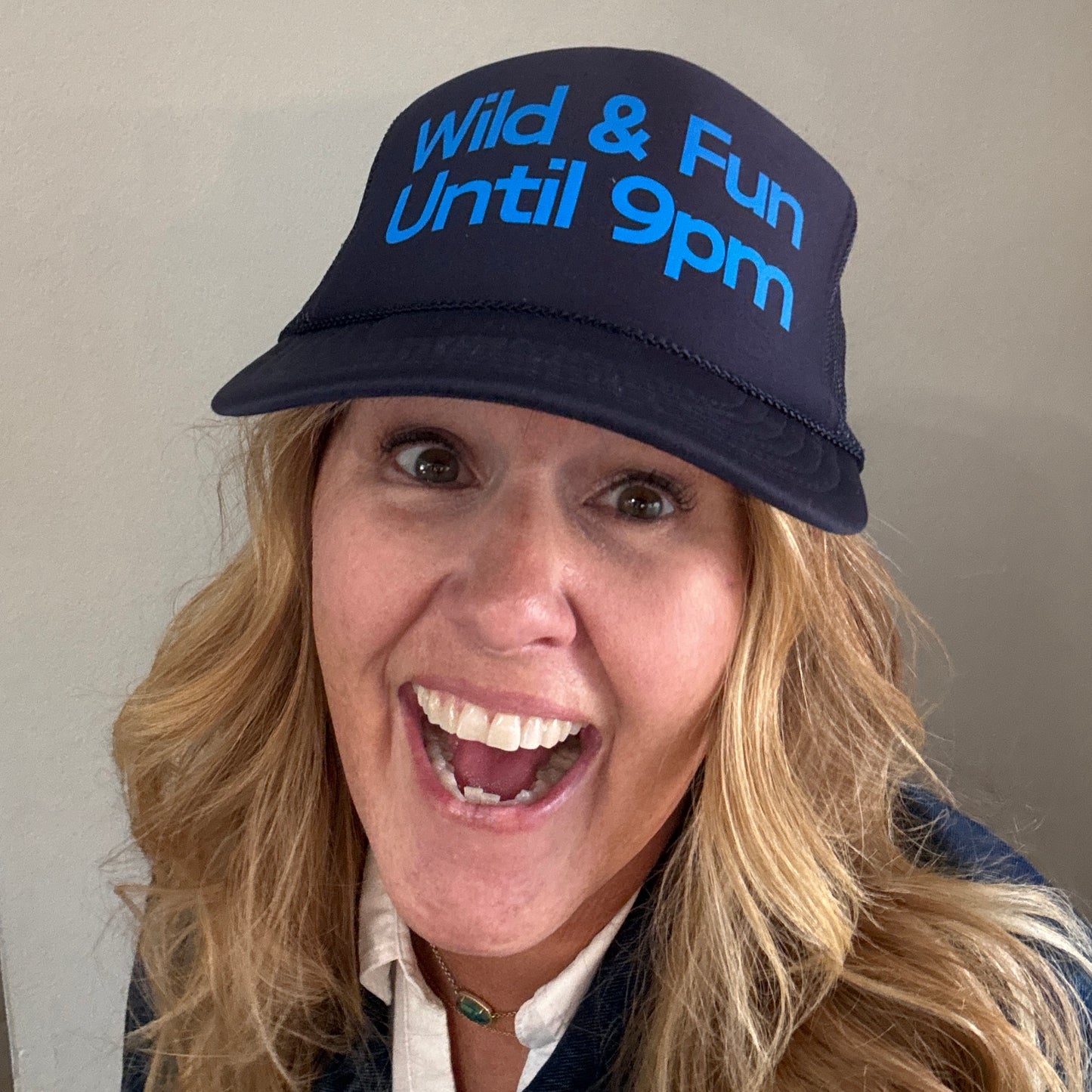 Midlifers Wild & Fun Until 9pm navy trucker