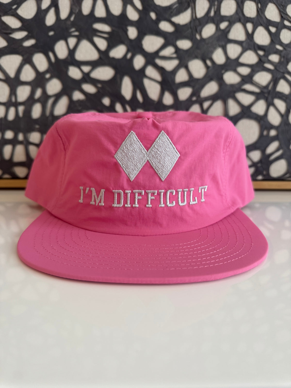 I'm Difficult pink sport hat