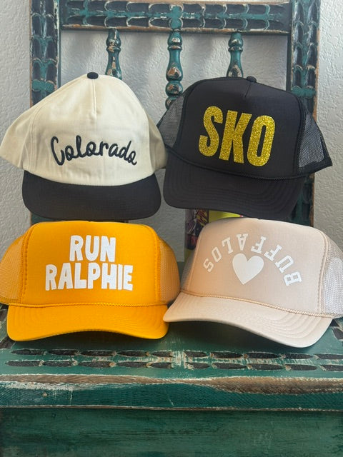 Colorado embroidery canvas trucker