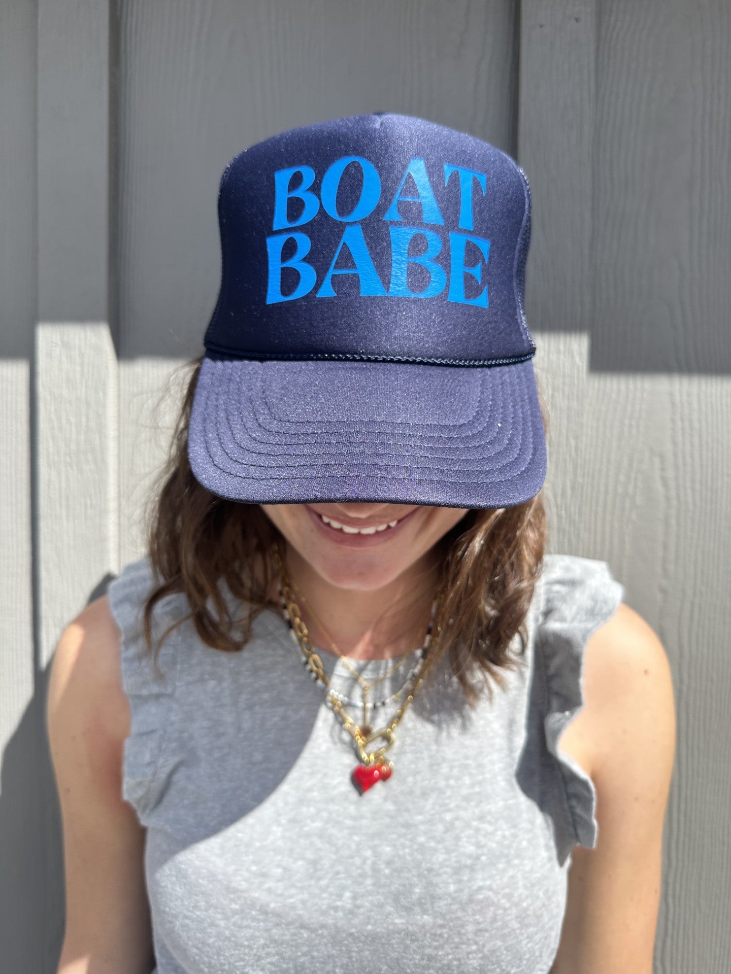 Boat Babe - Navy Trucker