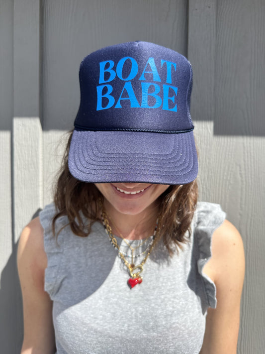 Boat Babe - Navy Trucker