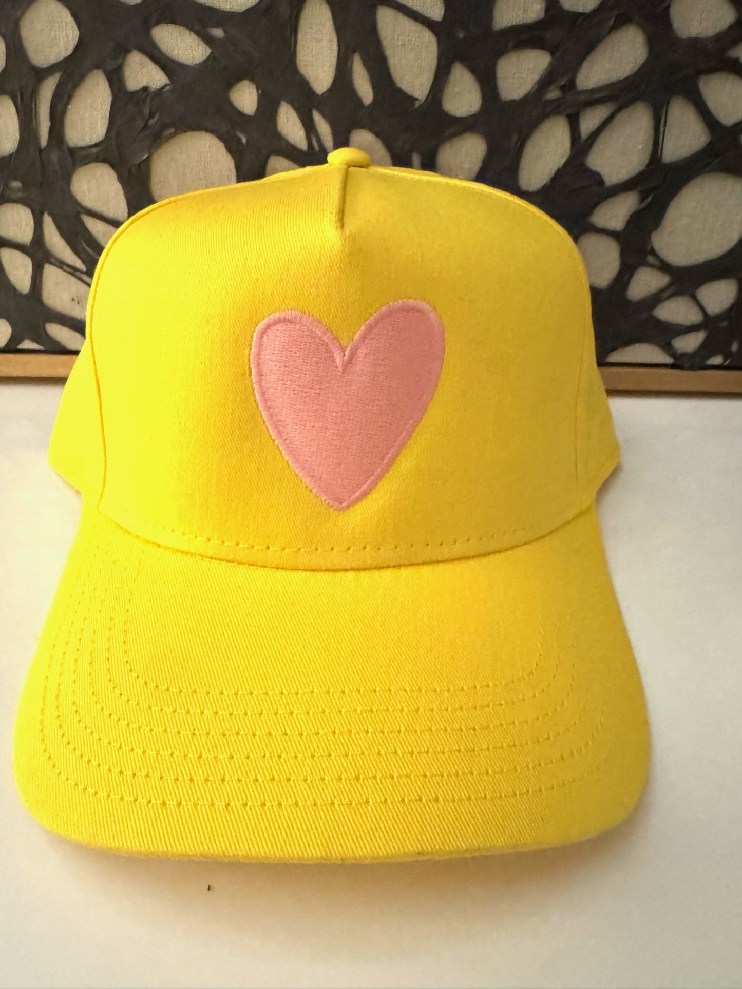 Artsy Heart - Mid Profile Baseball Cap Embroidered Font